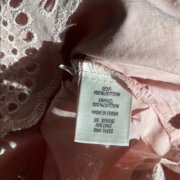 Adiva Pink Eyelet Lace Top - Picture 3 of 4